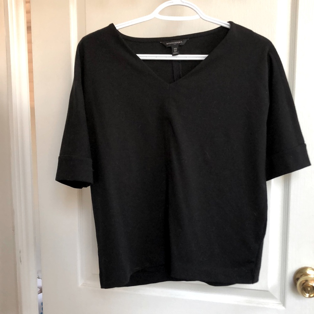 Banana Republic black loose tee